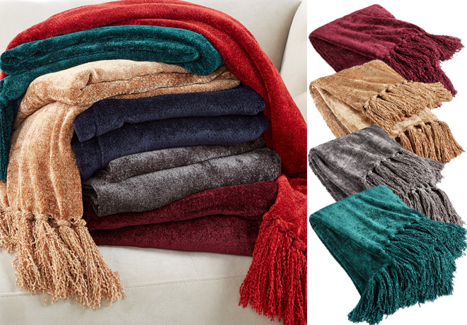 Martha Stewart Chenille Throw ONLY $6.97 + FREE Pickup (Regularly $80) - Ends 4/24!