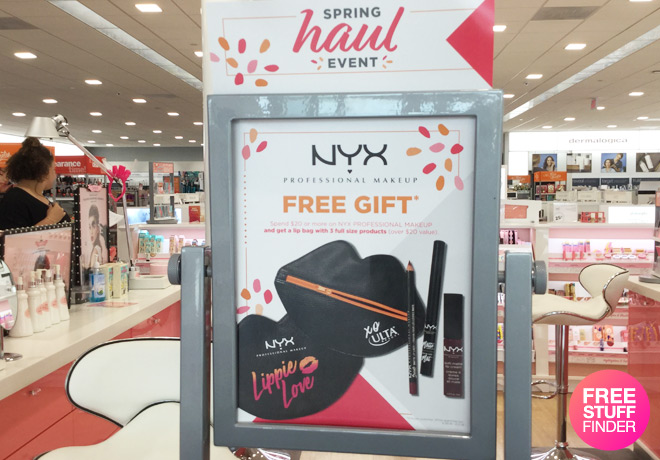 FREE Lip Bag with $20+ NYX Purchase at Ulta - Includes 3 FULL Size Freebies!