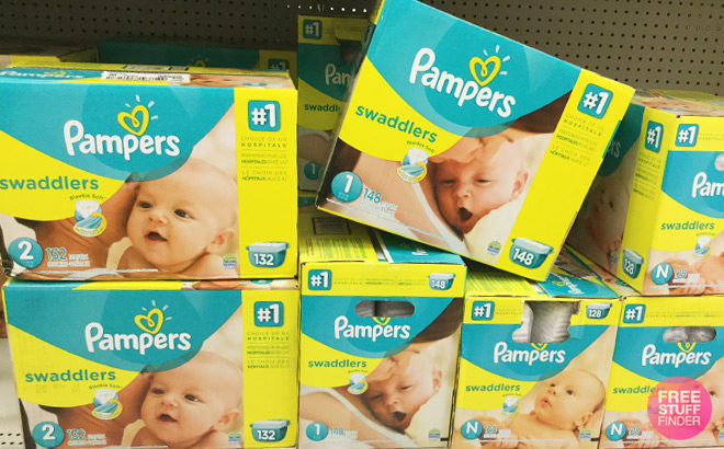 Two BIG Pampers Diapers Boxes Just $59.98 + $20 Walmart eGift Card + FREE Shipping