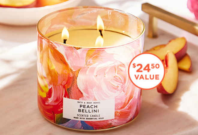 FREE Bath & Body Works 3-Wick Candle with ANY Purchase ($24.50 Value) - Today Only!