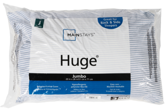 Walmart: Mainstays Huge Pillows 2-Pack for Only $6.80 (Just $3.40 Each!) + FREE Pickup