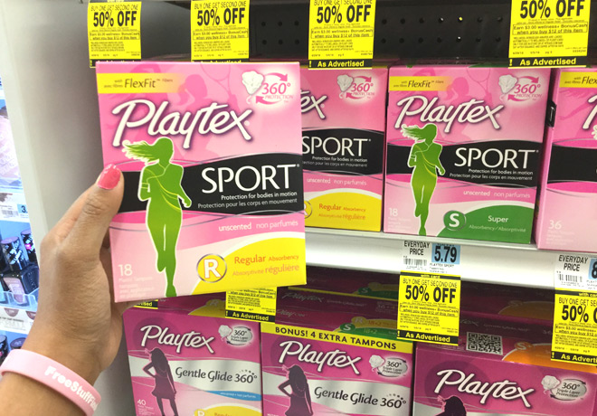 Playtex Sport Tampons ONLY $1.56 Each at Rite Aid (Regularly $5.79)