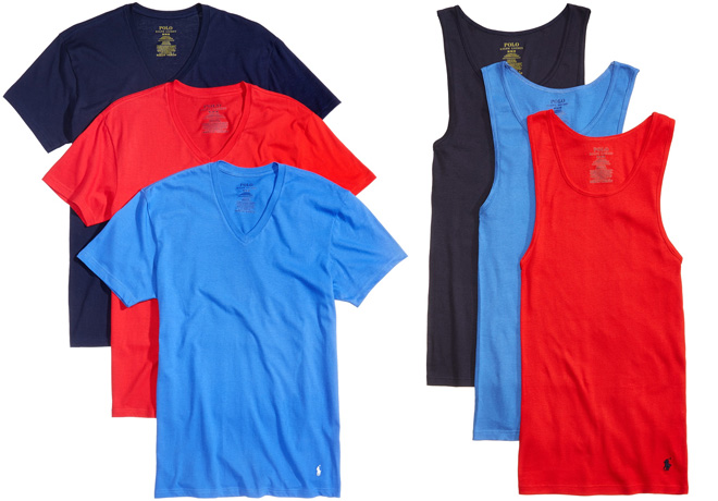 Macy's: Polo Ralph Lauren Mens 3-Pack Tees or Tanks Only $20.73 (Just $6.91 Each!)