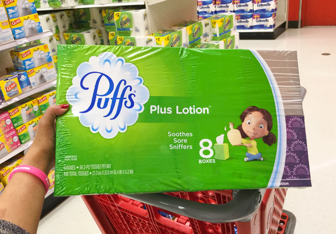 Target: Puffs Facial Tissue 8 Boxes Pack JUST $5.49 each (Reg $8.49) - 69¢ per Box!