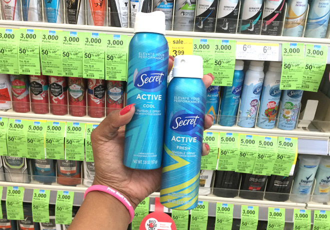 Secret Invisible Spray ONLY $2.24 at Walgreens (PRINT NOW) - Regularly $7