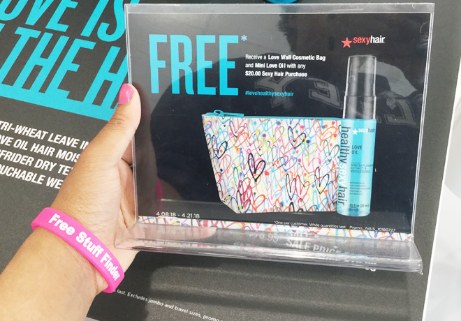 FREE Cosmetic Bag & Mini Love Oil with ANY $20 Sexy Hair Purchase at ULTA