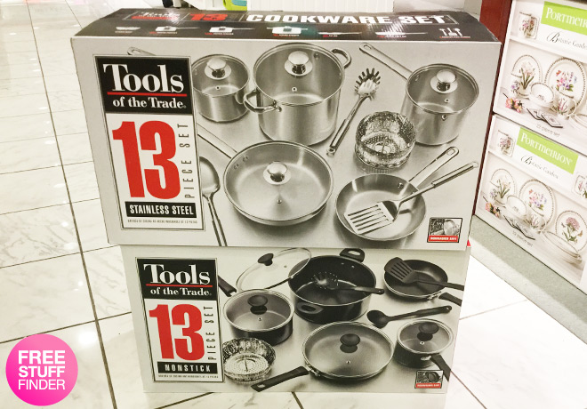 Tools of the Trade 13-Piece Cookware Set for ONLY $37.99 (Reg $120) + FREE Pickup