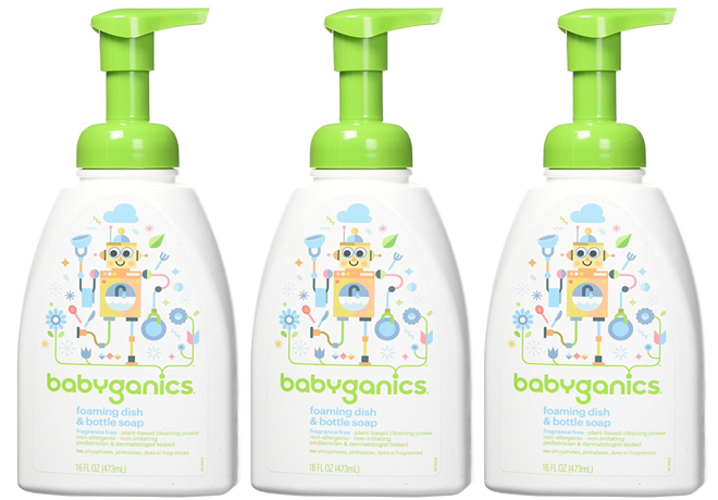 Amazon: Babyganics Dish & Bottle Soap ONLY $2.58 + FREE Shipping (REG $5)