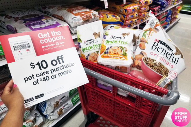 $10 Off $40 Pet Care Purchase at Target (In-Stores & Online) - Food, Treats & Litter