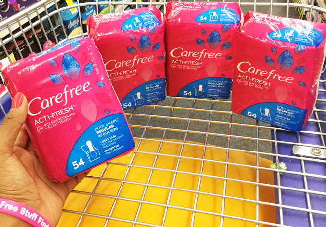 Carefree Acti-Fresh Liners 54-ct Only $1.39 at CVS - Regularly $4.19 (Print Coupons Now!)