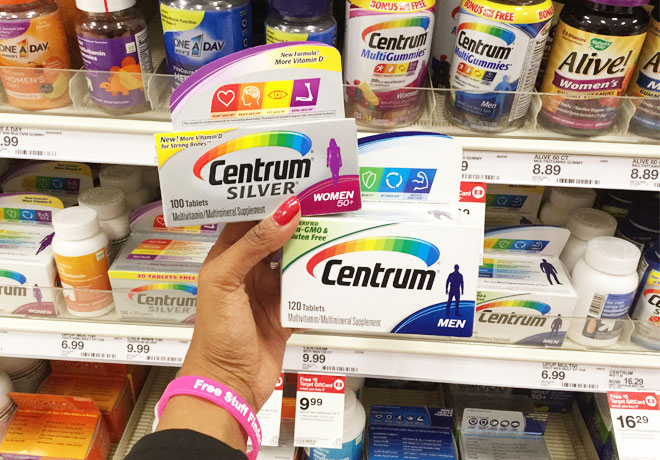 Centrum Multivitamins for Just $4.49 at Target (Regularly $9.99) - Print Now!