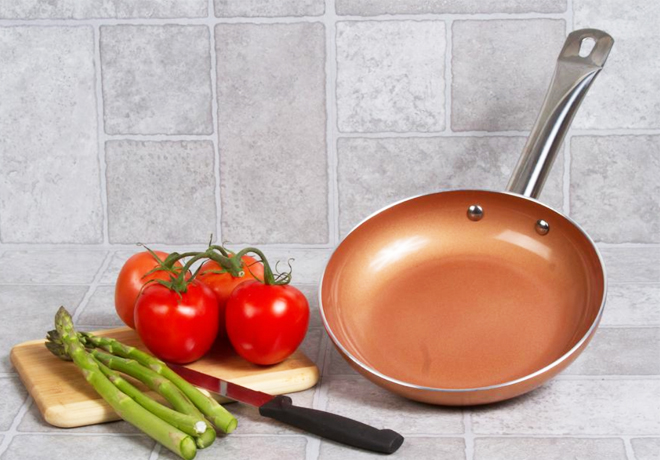 Hollar: TWO Nonstick Copper Frying Pans ONLY $12 (Regularly $40)