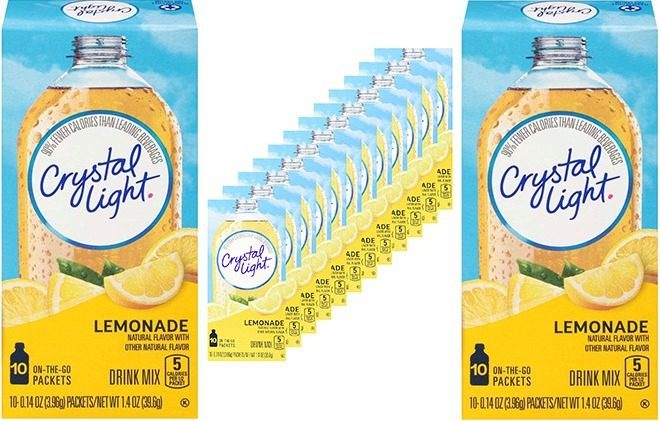 Amazon: Crystal Light Lemonade 120 Packets Only $11.40 + FREE Shipping (10¢ per Packet)