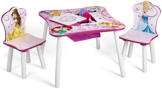 Disney Princess Storage Table and Chairs Set Only $39.99 + FREE Shipping (Regularly $75)
