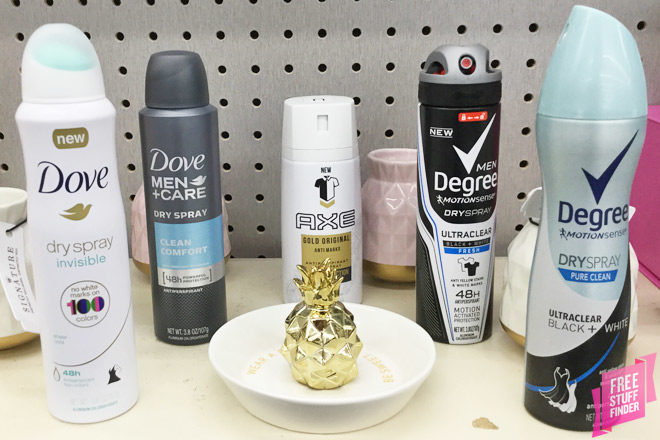 Up to 68% Savings on Axe, Dove & Degree Dry Spray at CVS (Just $2.24 Each!)