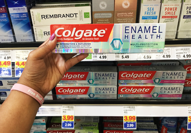 FREE Colgate Enamel Health Toothpaste + 51¢ Moneymaker, at Kroger Mega Event