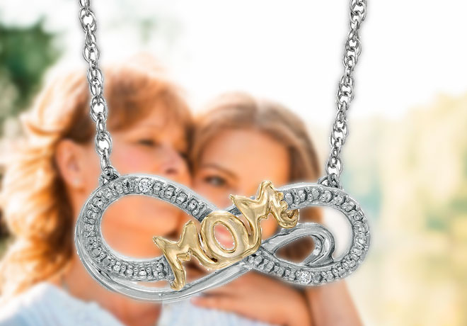 Zales: Mom Diamond Accent Infinity Necklace for Only $29.99 + FREE Shipping (Reg $119)