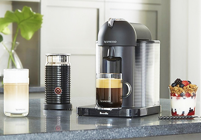Amazon: Nespresso Machine with Frother, Just $129.99 + FREE Shipping (Reg $250)