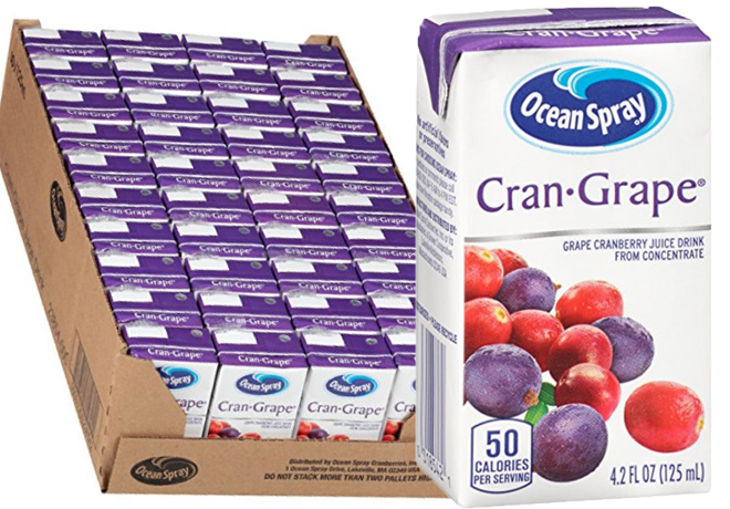 Amazon: Ocean Spray Cran-Grape (40-Pack), Just $12.04 + FREE Shipping - 30¢ Each!