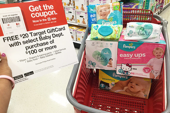 Over $100 Worth of Pampers Diapers & Wipes Only $55.83 at Target