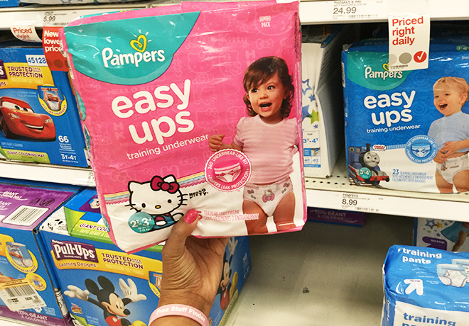 Pampers Easy-Ups Jumbo Packs ONLY $2.99 at Target (Regularly $9)