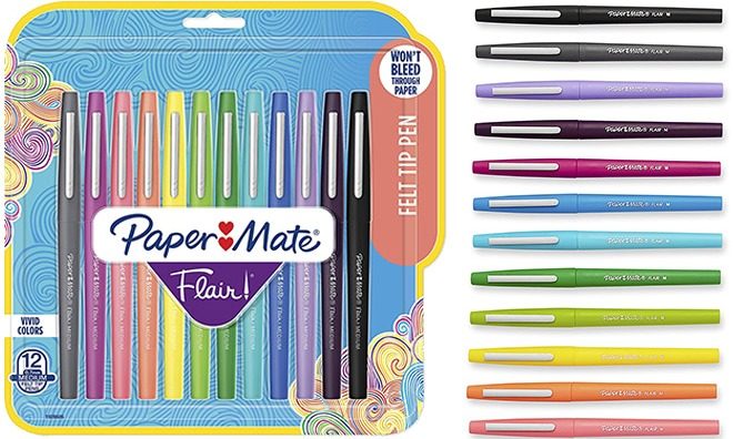 Paper Mate Flair Felt Tip 12-Count Pens for Only $9.18 (Regularly $24)