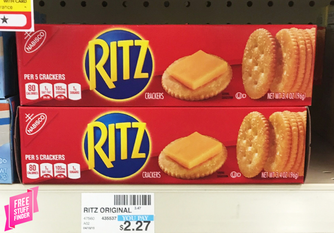 Ritz Crackers, Just 64¢ at CVS (Reg $2.27)