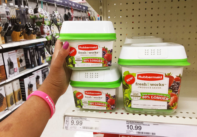 Rubbermaid FreshWorks Containers Starting at $1.29 at Target - Reg $10 (Price Match!)