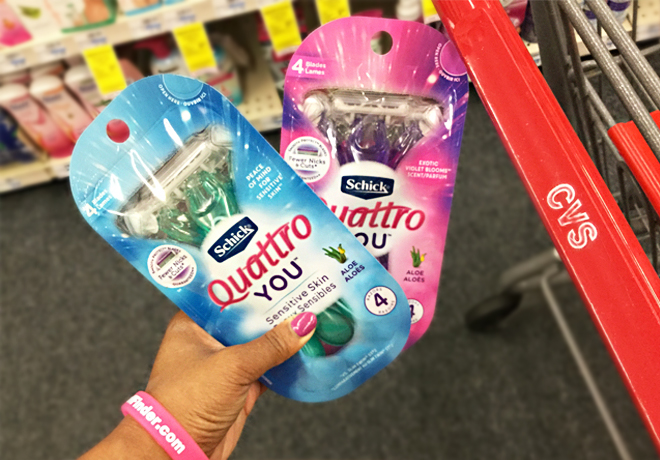 Schick Quattro You Women’s Disposable Razors JUST $1.49 at CVS (Regularly $10)