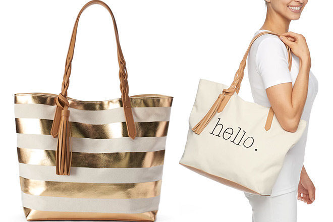 Sonoma Graphic Canvas Tote Only $13.99 (Reg $30) + FREE Shipping at Kohl's - CUTE!
