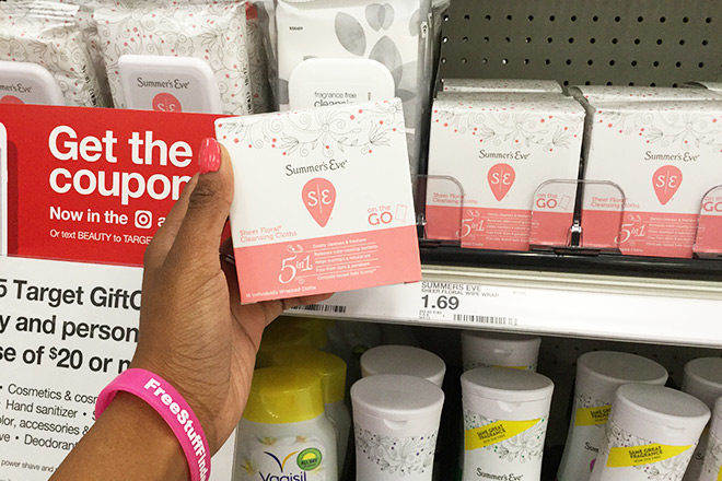 Summer’s Eve Cleansing Cloths Only 69¢ at Target (Regularly $1.69)