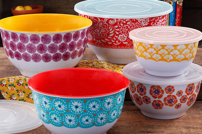 The Pioneer Woman 10-Piece Nesting Bowl Set ONLY $25 + FREE Pickup (Reg $49)