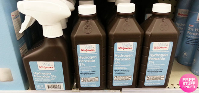 2 FREE Walgreens Brand Hydrogen Peroxide (No Coupons Needed!) + 42¢ Moneymaker!