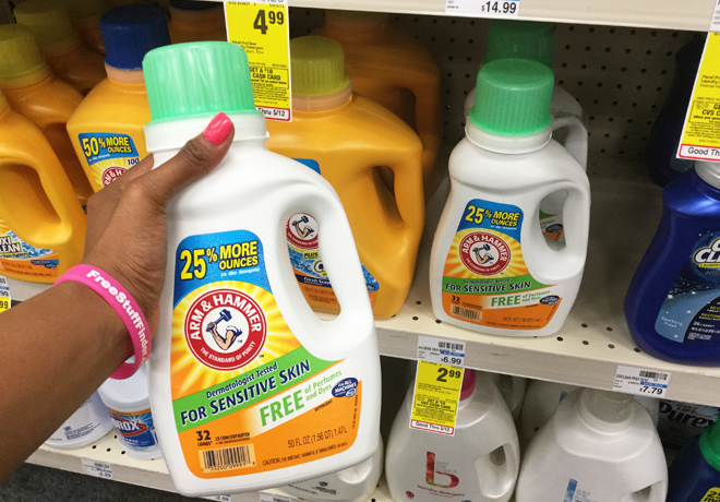 Arm & Hammer Sensitive Laundry Detergent ONLY $1.19 at CVS (Reg $7) - PRINT NOW!