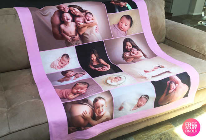 *HOT* Personalized 50x60 Fleece Photo Blanket for Only $14.99 (Reg $70)