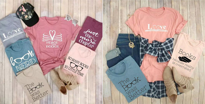 Book Lover Tees ONLY $13.99 (Regularly $25) - Multiple Designs!