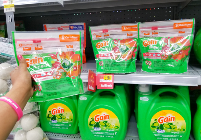 Gain Flings 14-Count Just $1.94 at Walmart - Regularly $4 (Only 14¢ per Fling!)