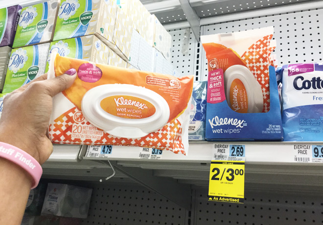 Kleenex Wet Wipes JUST $1 at Rite Aid (Regularly $2.69)