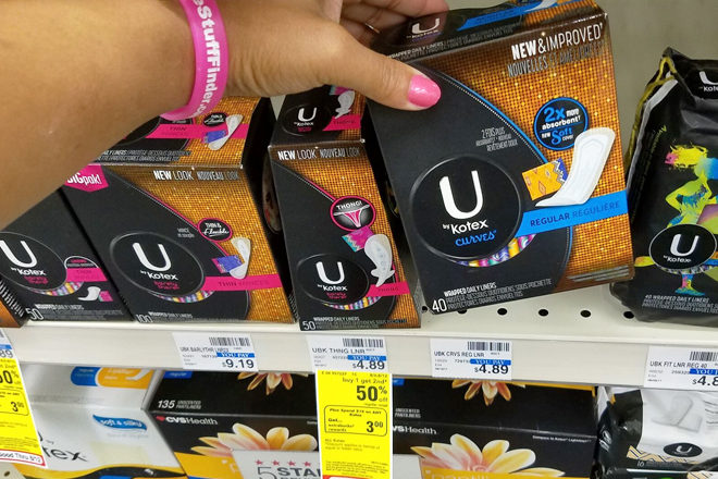 U by Kotex Curves Regular Pantiliners at CVS Just $2.09 (Regularly $4.79) - Last Chance!