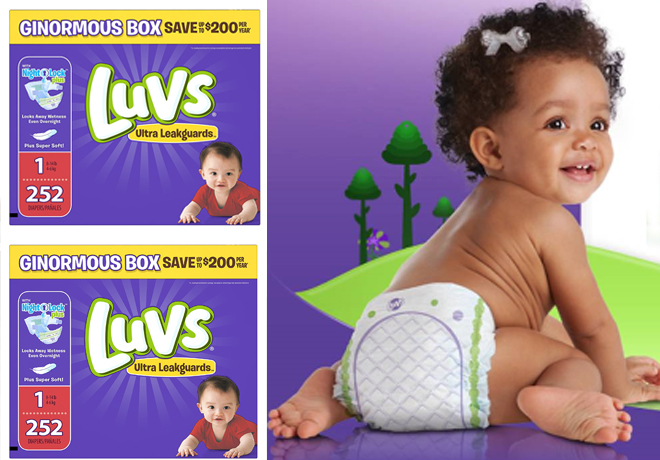 Amazon: Luvs Disposable Diapers 252-Count for Newborn ONLY $17.48 + FREE Shipping