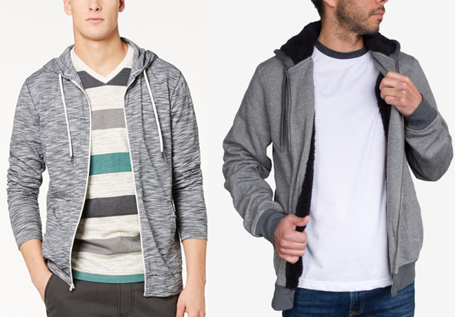 Men's Clearance at Macy's: Sherpa-Lined Fleece Hoodie Only $9.96 (Reg $50)