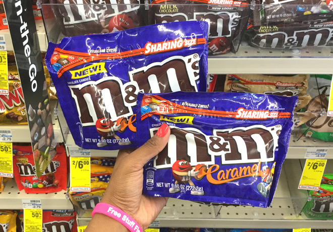 M&M's Caramel Sharing Size Bags ONLY $1 Each at CVS - Regularly $4.39!