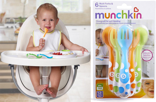 Munchkin 6-Piece Fork and Spoon Set for ONLY $3.45 on Amazon - Regularly $6!