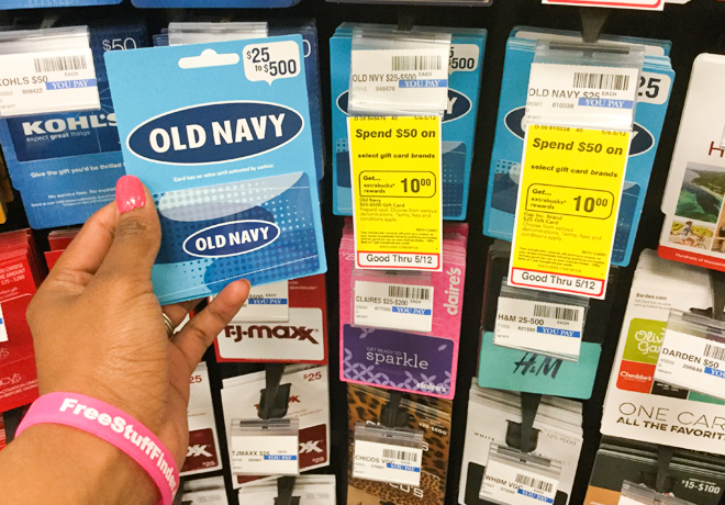 CVS: Old Navy $50 Gift Card for ONLY $40