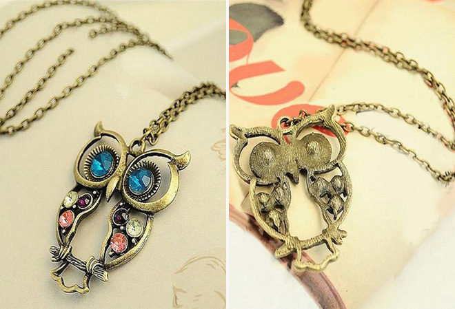 Owl Animal Pendant Necklace ONLY $2.99 + FREE Shipping (Regularly $13.41)