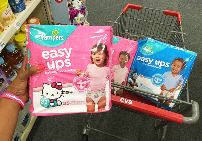 *HOT* Pampers Easy Ups Training Underwear JUST $3.99 at CVS (Reg $12.49)