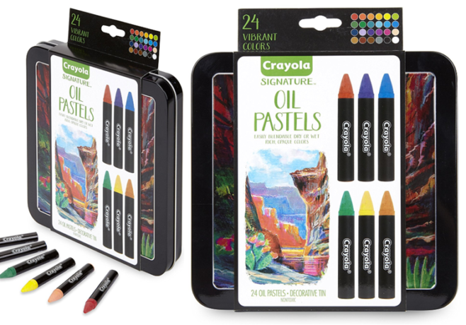 Amazon: Crayola Oil Pastels with Tin 24-Pack Only $5.86 (Regularly $14)