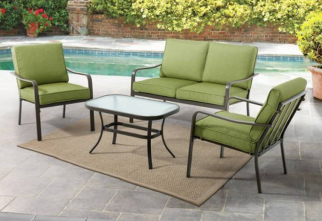 Mainstays 4-Piece Patio Conversation Set Only $199 (Regularly $269) + FREE Shipping