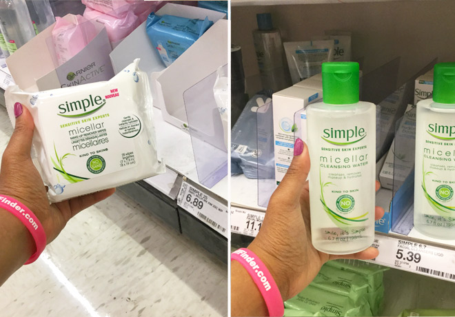 Simple Micellar Cleanser & Wipes, Just 83¢ Each at Target (Regularly $7)