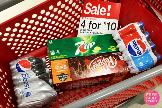 All Soda Brands 4 For $10 at Target (Pepsi and Dr. Pepper JUST $1.94 each!)